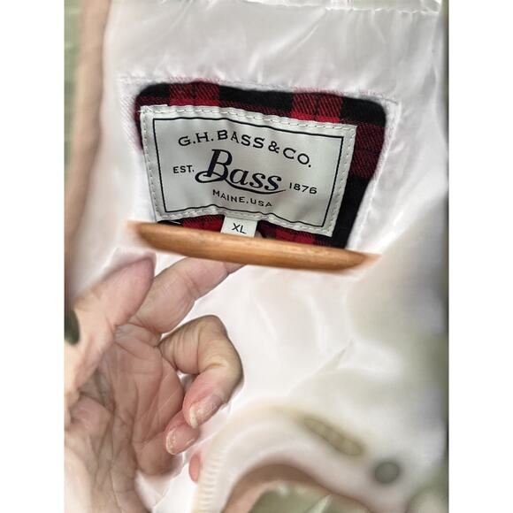 Bass Vest Mens XL Quilted Puffer Packable Zipper Pockets Outdoors Fishing Casual - Picture 2 of 4